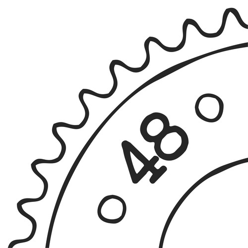Kettenrad zähne - 48,